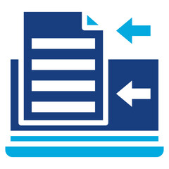 Fototapeta premium Data Import icon vector image. Can be used for Business Onboarding.