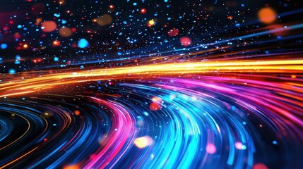 Abstract light streaks