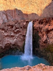 waterfall in the canyon