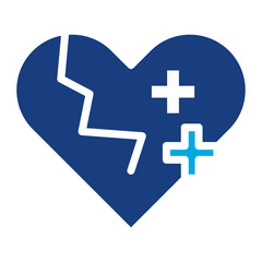 Healing icon vector image. Can be used for World Refugee Day.