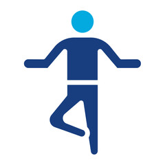Yoga Pose icon vector image. Can be used for Fitness.