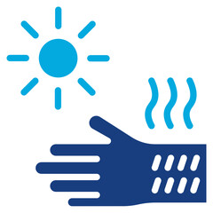 Sunburn icon vector image. Can be used for Skin Burns.