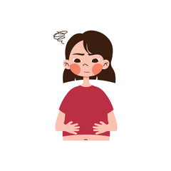 Premenstrual Syndrome Illustration Abdominal Bloating