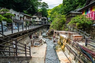 Yunomine onsen Yuzutsu, onsen village in Wakayama, Japan