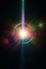 Bright light beams out