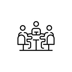 Offline meeting icon. Simple offline meeting icon for social media, app, and web design. Vector illustration