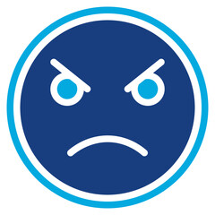 Angry icon vector image. Can be used for Human Emotions.