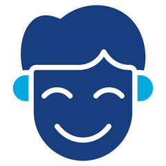 Content icon vector image. Can be used for Human Emotions.