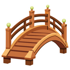 Seashore wooden board staircase Vector illustration.