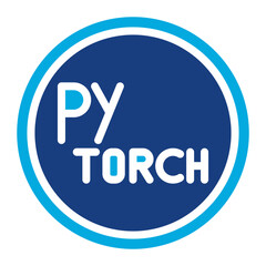 PyTorch icon vector image. Can be used for Data Science.