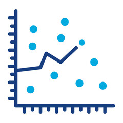 Scatter Plot icon vector image. Can be used for Data Science.