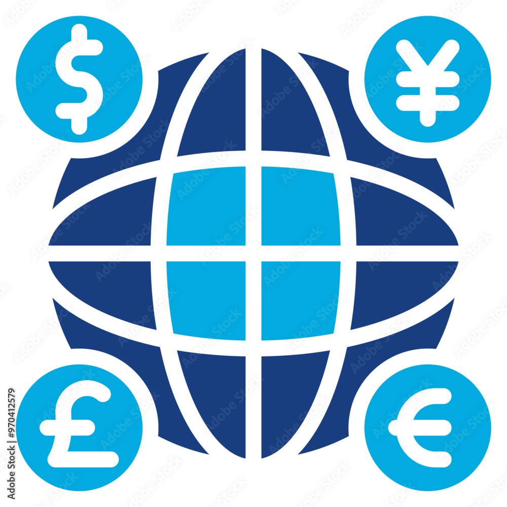 Poster Currency icon vector image. Can be used for Data Science.