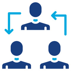 Collaboration icon vector image. Can be used for Data Science.