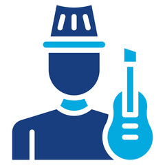 Musician icon vector image. Can be used for Urban Tribes.