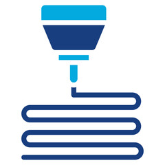 Hotend icon vector image. Can be used for 3d Printing.