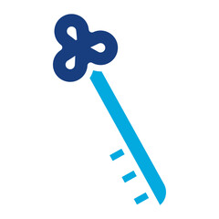 Skeleton key icon vector image. Can be used for Locksmith.