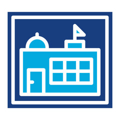 School Zone Sign icon vector image. Can be used for Driving School.