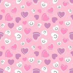 seamless pattern with hearts