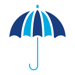 Beach Umbrella icon vector image. Can be used for Retirement.