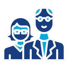 Retired Couple icon vector image. Can be used for Retirement.