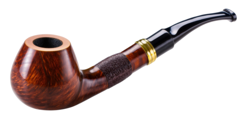 Tobacco Pipe Isolated on Transparent Background