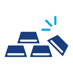 Ingot icon vector image. Can be used for Mining And Crafting.