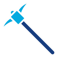 Pickaxe icon vector image. Can be used for Mining And Crafting.