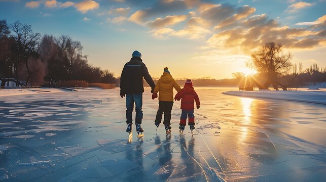 Skating On Pond Images – Browse 15,700 Stock Photos, Vectors, and