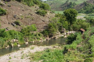 River mouth leading to the sea