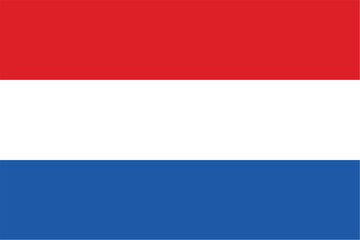 Nationall flag of Netherlands. Vector illustration
