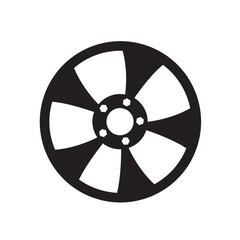 Wheel disk icon, logo