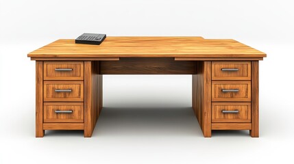 Desks clipart, element, 3D illustration, realistic, isolated on white background