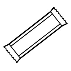 candy bar outline coloring book page line art drawing