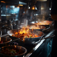 cooking pictures Chaotic atmosphere in the kitchen