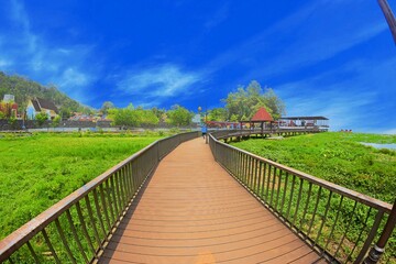 The bridge and wooden architecture built above Rawa Pening Lake has now become an aesthetic tourist spot for the people of Indonesia.