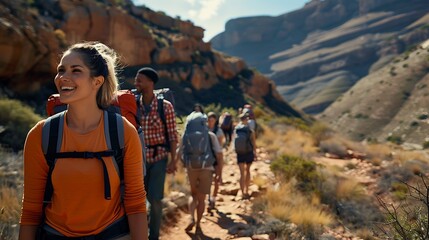 Naklejka premium Diverse Female Writers in Plain Background, Group Portrait Shot, Illustration Style, Diversity Concept, Writers