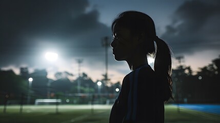 Silhouette of a business person in a park wearing a suit, blending fashion and elegance against a sky background, suitable for concepts like dance, illustration, and vector art