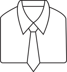 Premium vector of tie line icon, business style, dress code thin line icon.