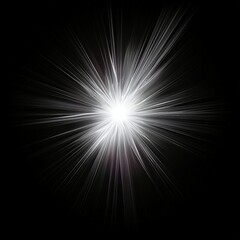 Bright white light burst