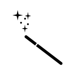 magic wand, magician's wand icon
