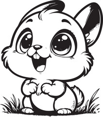 cute rabbit clipart vector design,awesome cute rabbit svg,high resolution printable cute rabbit artwork