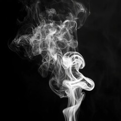 Abstract white smoke