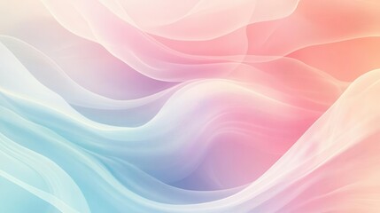 Obraz premium Smooth flowing gradient with Gaussian blur, subtle pastel blending, calming abstract texture
