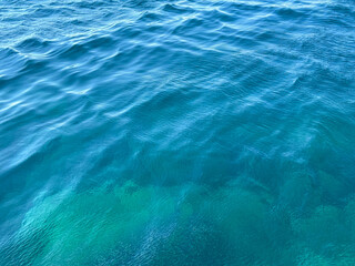 Blue sea water aqua clear ocean.