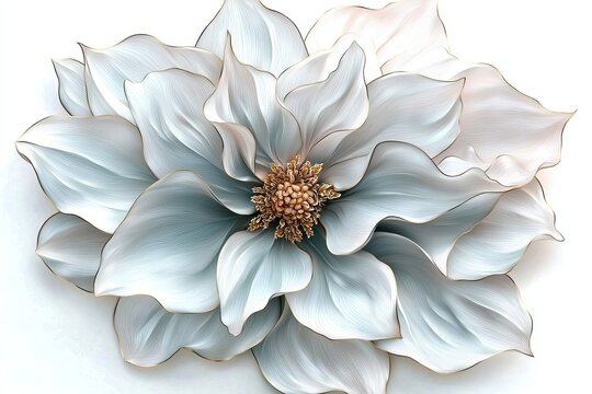 A pink flower blomming on a transparent background. An illustration based on generative AI