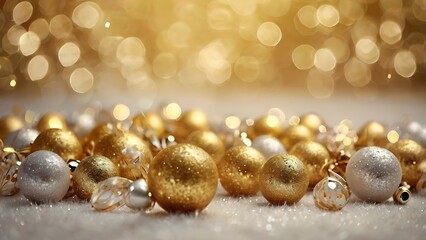 Golden and bright particles floating in air bright gold graphical design, celebration and ceremony suitable bokeh lights design