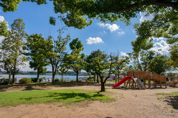 Fototapeta premium 千葉県の四市にまたがる手賀沼