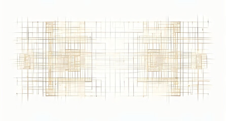 Grunge Grid in Minimalist Abstract Composition - generative ai
