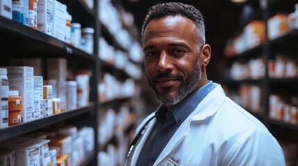 Obraz premium Pharmaceutical sales and doctors talk, 