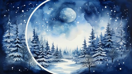 Naklejka premium Merry Christmas Generative AI